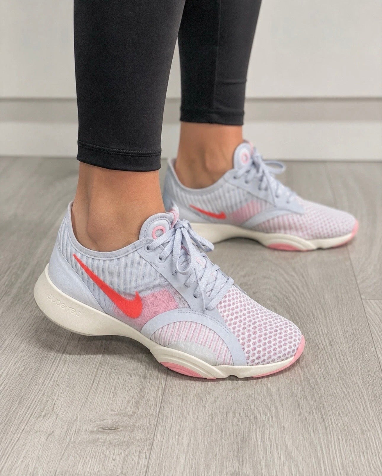Women's Pink & White Running Shoes