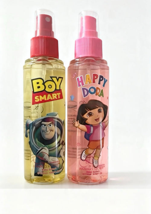 Kids Body Spray 2-Pack – Boy Smart & Happy Dora