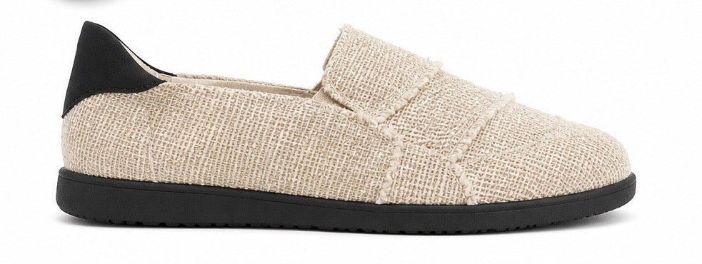 Unisex Beige Casual Slip-On Shoes